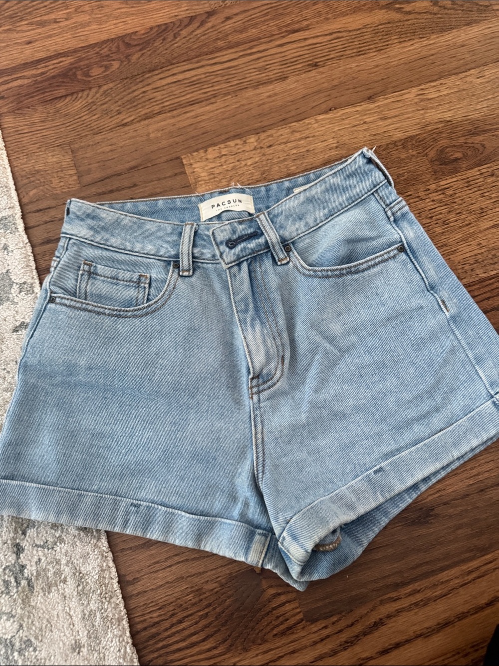 PacSun Light Blue Mom Shorts